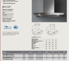 Nous recherchons une hotte silencieuse. Celle qui a retenue notre attention pour le moment est ce modèle de chez Falmec. Mais il ne la font pas en noire :( 

C'est un des éléments auquel nous attachons de l'importance car nous avons une pièce ouverte. 

En pleine réflexion...
