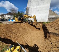 D&eacute;but du terrassement.
