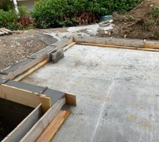 Acrotère béton armé pour pose ossature bois