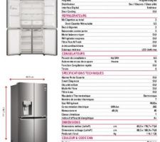 Choix du Réfrigérateur : Nous disposons d'un espace réduit pour le frigo et tenons à avoir un distributeur de glaçons et glaces pilées. Nous partons donc sur une dimension de 80cm. Nous avons trouvé le LG GML844PZK qui fait 83.5 de large avec un grand congélateur. Ce qui pourrait passer vraiment juste avec les porte ouvertes.

On penchait pour le Samsung RF50A5202B1 qui fait 81.7cm de large. C'est un réservoir d'eau à remplir manuellement et un bac à glaçon dans un des 2 tiroirs du congélateur. 

Il y a très peu de choix de frigo americain avec distributeur de glaçons  en format réduit mais le LG semble bien parti :)