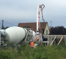 Coulage dalle étage et spa