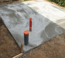 Coulage dalle étage et spa