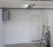 Peinture du garage en cours