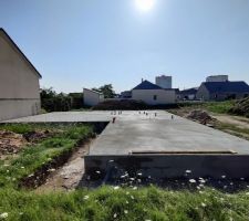 Élévation du vide sanitaire + hourdis + dalle