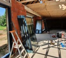 Pose des menuiseries
RAL 7016 texturé