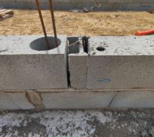 Fondation et vide sanitaire.