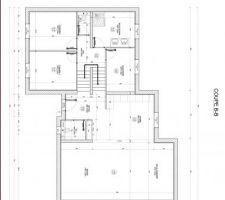 Voici le rez de chaussées avec sejour/cuisine/wc/entrée puis le 1er demi-niveau avec 2 chambres/1 salle de bain/1buanderie/1wc