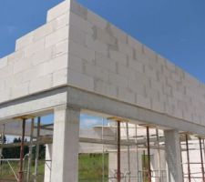 Mur de refend en béton cellulaire