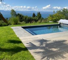 Piscine 3x5 liner gris foncé