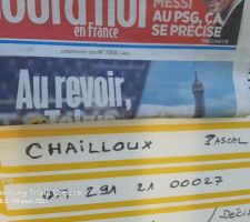 9aout2021-Panneau Travaux, avec journal du jour