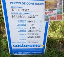 AFFICHAGE PANNEAU DE CHANTIER SUR TERRAIN - démarrage délai recours des tiers