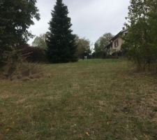 Vue au nord (arri&egrave;re du terrain)