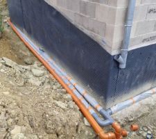 Installation du drainage fin mars