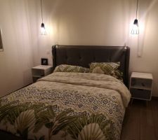 Installation des suspensions de la chambre.