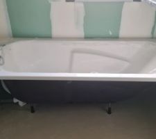 Baignoire posée