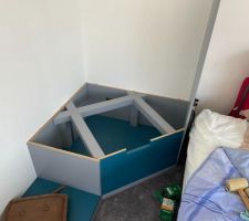 Aménagement de la salle de jeux / chambre d'amis en cours