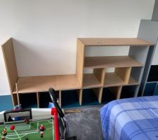 Aménagement de la salle de jeux / chambre d'amis en cours