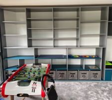 Aménagement de la salle de jeux / chambre d'amis en cours