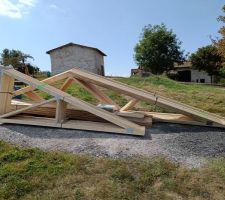 Livraison de la charpente