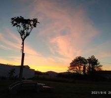 Côté ouest il fait chaud mais on a le coucher de soleil !