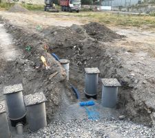 Viabilisation en eau en cours.