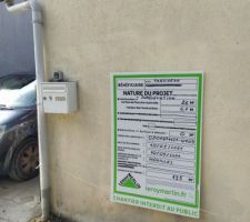 Affichage panneau Déclaration préalable - 21.9.21