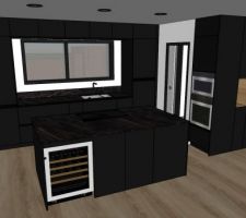 Vue 3D de la cuisine