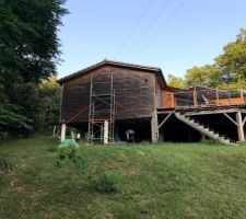 Vue bardage avant rénovation