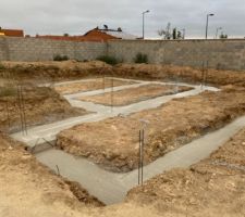 Ferraillage et fondations coulées dans la journée ! ?