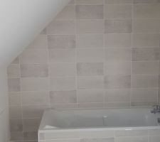 Faïence de la salle de bain de l'étage