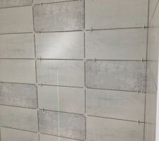 Faïence de la salle de bain de l'étage