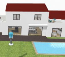 Dernier projet que j'ai dessiné, en mixant 2 maisons proposées par nos 2 constructeurs