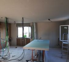 Mise en place de l'iti et cloison/plafond