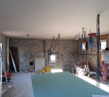 Mise en place de l'iti et cloison/plafond