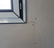 Mise en place de l'iti et cloison/plafond - détail ouverture