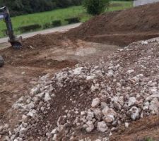 Fin de la quatrième journée de terrassement