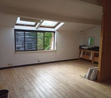 On ne modifiera pas la pièce, mais des travaux d'électricité et de peinture sont indispensables si nous voulons louer ensuite.