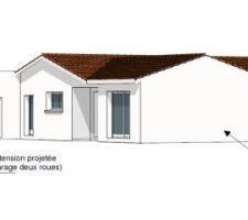 Visuel futur garage + PF chambre parentale