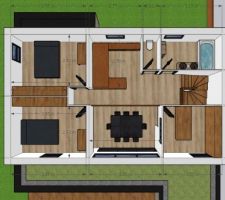 Plan sketchup du 1er étage