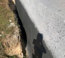 Enduit d'imperméabilisation IMPERFOND de PRB sur murs extérieurs et mur intérieur limite séparative