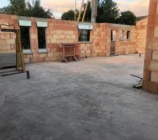 Elévation des murs.