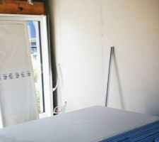 Cloison en cours