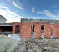 Acrotère du toit terrasse de la suite parentale