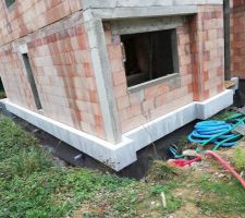 Mise en place ITE soubassement