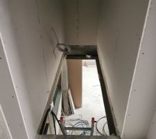 Emplacement du futur escalier.
