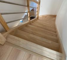 Escalier vitrifié en incolore mat