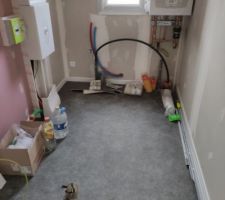 Sol vinyle dans cellier