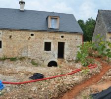 Sablage Tranchée principale cour