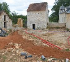 Sablage Tranchée principale cour