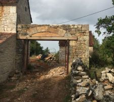 Reconstruction du porche